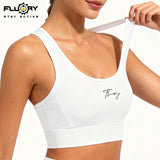FLUORY Women's Sports Underwear Gym Sports Tops BTTF05