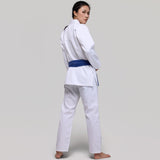 FLUORY Brazilian Jiujitsu Kimonos Jiujitsu Uniform  Women's Solid Color Series BJJ GIS-BJJF51