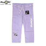 FLUOYR  BJJ Embroidered High Quality Karate Duo Booker Adult Uniform Judo White Collar Taekwondo MMA Martial Arts Training Clothing