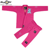 FLUORY （kitten）Brazilian Jiujitsu Kimonos Jiujitsu Uniform Cat Embroidery BJJ GIS-BJJF54