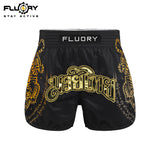 FLUORY Boxing Pants Golden Tiger MUAY THAI SHORTS - MTSF179