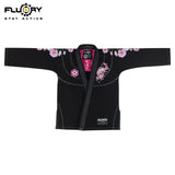 FLUORY （Cherry Blossom）Brazilian Jiujitsu Kimonos Jiujitsu Uniform Heavy Embroidery Cherry Blossoms BJJ GIS-BJJF55