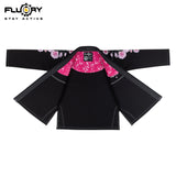 FLUORY （Cherry Blossom）Brazilian Jiujitsu Kimonos Jiujitsu Uniform Heavy Embroidery Cherry Blossoms BJJ GIS-BJJF55