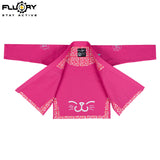 FLUORY （kitten）Brazilian Jiujitsu Kimonos Jiujitsu Uniform Cat Embroidery BJJ GIS-BJJF54