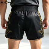 FLUORY Boxing Pants Golden Dragon MUAY THAI SHORTS - MTSF181