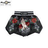 FLUORY Boxing Pants Rose MUAY THAI SHORTS - MTSF197