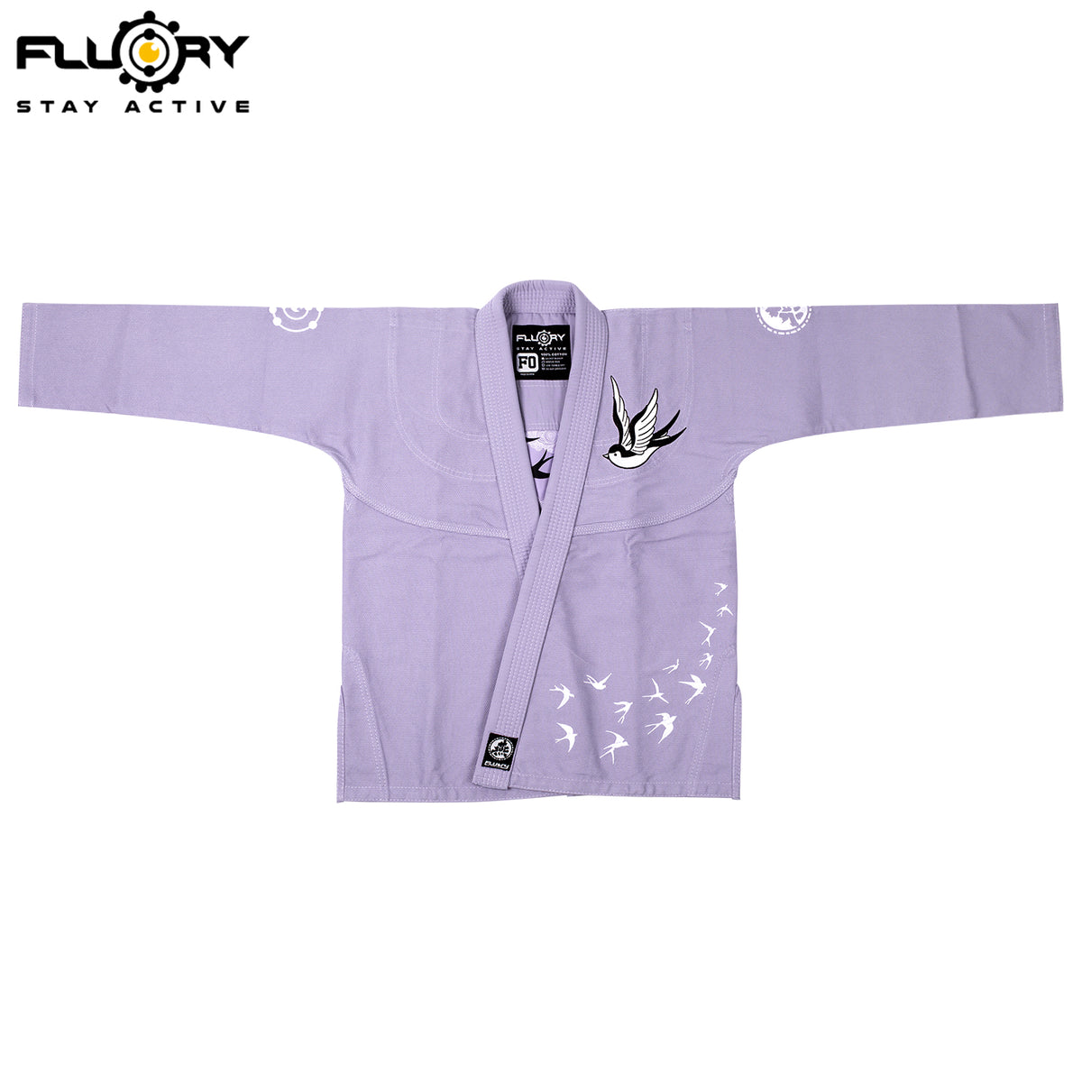 FLUOYR BJJ Embroidered High Quality Karate Duo Booker Adult Uniform Ju ...