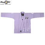 FLUOYR  BJJ Embroidered High Quality Karate Duo Booker Adult Uniform Judo White Collar Taekwondo MMA Martial Arts Training Clothing