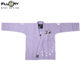 FLUOYR  BJJ Embroidered High Quality Karate Duo Booker Adult Uniform Judo White Collar Taekwondo MMA Martial Arts Training Clothing