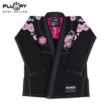FLUORY （Cherry Blossom）Brazilian Jiujitsu Kimonos Jiujitsu Uniform Heavy Embroidery Cherry Blossoms BJJ GIS-BJJF55