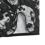 FLUORY MUAY THAI SHORTS Fight Training Shorts Fitness Sanda Boxing Shorts Grey Skull MTSF185