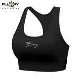 FLUORY Women's Sports Underwear Gym Sports Tops BTTF05