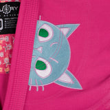 FLUORY （kitten）Brazilian Jiujitsu Kimonos Jiujitsu Uniform Cat Embroidery BJJ GIS-BJJF54
