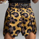 FLUORY Boxing Pants Boxing Shorts Leopard Print Skirt Pants MUAY THAI SHORTS - MTSF162