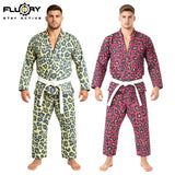 FLUORY Brazilian Jiujitsu Kimonos Jiujitsu Uniform New Leopard Print BJJ GIS-BJJF53