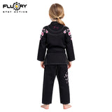 FLUORY （Cherry Blossom）Brazilian Jiujitsu Kimonos Jiujitsu Uniform Heavy Embroidery Cherry Blossoms BJJ GIS-BJJF55