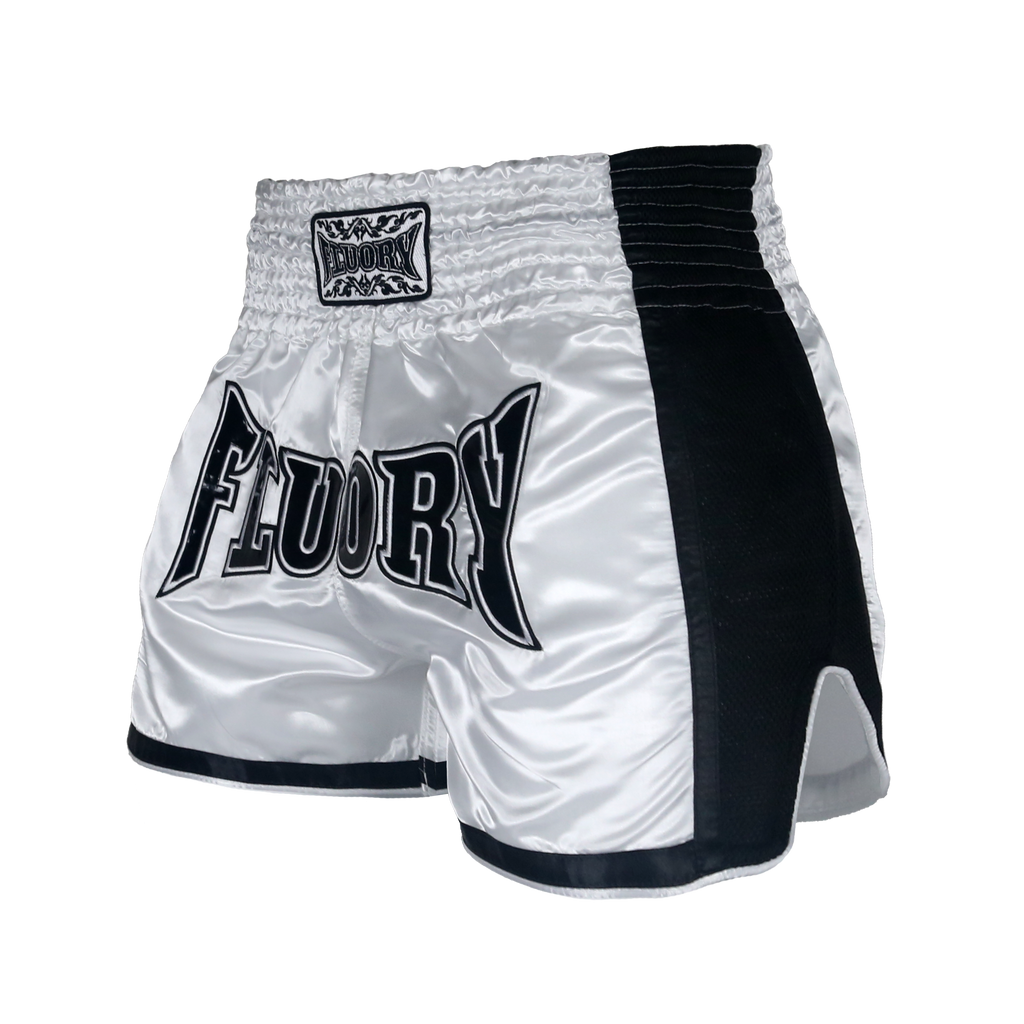 Fluory Muay Thai Short Kickboxing Short Black MTSF50 - FIGHTWEAR